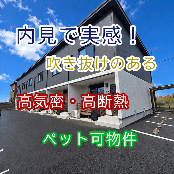 【神栖市日川ペット可物件】吹き抜けのある高気密・高断熱の部屋